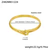 Pulsera Geométrica de Acero Inoxidable con Circonia 5A Bañada en Oro de 18 Quilates Real, Múltiples Combinaciones de Pulseras, Joyería Versátil de Moda Transfronteriza