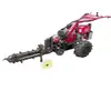 Máquina zanjadora de cadena manual de producción de Shandong, máquina zanjadora de cadena autopropulsada, máquina zanjadora fertilizadora