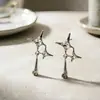 Pendientes Ráfaga de Gota de Agua 2026 Nuevos Pendientes de Diseño de Nicho de Moda para Mujer Clavos Elegantes Colgantes Estrellas