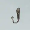 Venda Direta de Fábrica Gancho de Banheiro em Liga de Zinco Niquelada Branca, Gancho de Porta de Guarda-Roupa, Gancho de Parede para Casacos, Gancho de Porta para Armazenamento