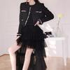 Chaqueta Top Estilo Chanel con Encaje de Perlas 2026 Otoño/Invierno Vietnam Niche con Top de Lana Bordado para Mujer 1818