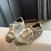 Zapatillas de entrenamiento retro alemanas Kalaoya para mujer, de suela gruesa, que aumentan la altura, transpirables, zapatillas casuales, zapatillas planas versátiles para correr