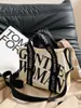 Bolso de Lona para Mujer, Gran Capacidad, Estilo Ins Coreano Estilo Perezoso, Bolso Tote Artístico para Viajar, Bolso de Mano Ligero para Mujer