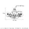 Bolsa de Dinero de Plata Pura S999 al por Mayor Sombrero Oficial Bol de la Fortuna Colgante de Elefante Estilo Chino Versión Q Plata Dura 3D Colgante para Pulsera DIY