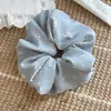 Scrunchie Floral Fresco e Simples para Mulheres, Acessório de Cabelo de Luxo, Elástico para Coque, Versátil para o Dia a Dia, Faixa de Cabelo Elástica, Ornamento de Cabelo