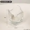Portavelas de Cristal con Forma de Corona Estilo Nórdico, Decoración de Mesa con Atmósfera Romántica, Accesorio para Fotos de Cafetería y Alojamiento