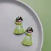 Muñeca de Estilo Étnico Nacional Nuevo Accesorios Planos de Resina Accesorios Decorativos Planos de Resina de Estilo Antiguo DIY