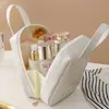 Bolsa de Maquiagem de Alta Qualidade com Concha, Grande Capacidade de Armazenamento, Item Portátil para Armazenamento, Portátil de Mão, Impermeável, Bolsa de Mão Portátil