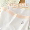 Roupa íntima infantil feminina, algodão puro, algodão classe A, para crianças de 8 a 10 anos, cuecas boxer infantis, ajuste confortável para crianças maiores, não sobe.