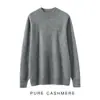 Suéter Masculino de Cashmere com Gola Alta Outono Inverno 2026 Espessado Amigo da Pele Lã Solto Tamanho Grande Suéter Camada Base