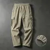 Pantalones Casuales para Hombre de Primavera y Verano, Pantalones Largos Casuales Holgados de Trabajo, Pantalones Deportivos Casuales Estilo Hong Kong, Nuevo Estilo para Hombre