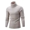 Suéter de cuello alto de manga larga para hombre, informal, de comercio exterior transfronterizo de otoño e invierno, suéter de cuello alto para hombre, suéter básico superior
