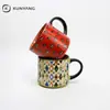 Tazas Cerámicas Personalizables Estilo Retro, Tazas Impresas para Fiestas, Tazas de Café Personalizadas con Logo