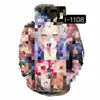Artículo popular de comercio exterior: Sudadera con capucha impresa en 3D de Manga Blanco y Negro Japonés, Sudadera de Moda para Hombres y Mujeres, Merchandising de Anime