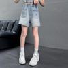 Shorts de mezclilla para niñas para el verano 2025 Nueva ropa de verano versátil para niños y niñas mayores Pantalones delgados