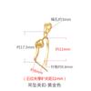 S925 prata Xiangyun nicho design pingente vazio suporte fivela de segurança incrustada Hetian jade pingente de segurança fivela