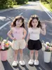 Ropa de Verano 2026 para Niñas, Tops sin Mangas Lindos y Sencillos, Camisetas Lindas para Bebés Niñas, Camisetas Versátiles de Corte Ajustado para Verano, Modernos