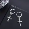Pendientes de Clip Cruzados Europeos y Americanos Transfronterizos para Hombres, Brazaletes de Oreja Punk de Moda Hip-Hop para Mujeres, Accesorios de Alta Gama Versátiles y a la Moda