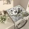 Funda de Mesa de Noche Floral Tridimensional para el Hogar, Funda para Lavadora, Paño de Cubierta Antideslizante Absorbente de Agua de Tierra de Diatomeas, Tapete a Prueba de Polvo