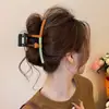 Pinza para el pelo de verano estilo ins con bloques de color para mujer, pasador lindo de lunares japoneses para niña, pinza de tiburón grande para recogidos.