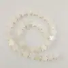 Cuentas de Disco Rectangular de Concha de Agua Dulce Chapada en Metal Transfronterizo, Abalorios de Concha Ligera, Trébol de Cuatro Hojas, Estrella de Cinco Puntas, Cuentas Redondas, Accesorios para Joyería DIY