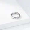Anillo de Acero de Titanio con Forma de Corazón Lleno de Diamantes de Estilo Europeo y Americano de Moda para Mujer, Único y Elegante, Joyería de Anillo de Cola de Lujo Ligero