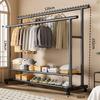 Tendedero de Ropa, Tendedero de Piso, Tendedero para Exteriores, Estante para Secar Ropa, Tendedero Doble Barra para Interiores