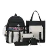 Mochila Estudiantil Transfronteriza para Mujer Estilo Coreano ins Japonesa para Escuela Secundaria Campus Mochila de Gran Capacidad Set Madre e Hijo Mochila