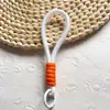 Cordão Trançado Curto Corda de Pulso Anti-Perda Chaveiro Combinando Cores Cordão para Copo de Água Cor Dopamina Corrente para Celular