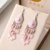 Brincos de Gota de Comprimento Médio em Forma de Losango Estilo Chinês, Brincos Boêmios, Joias Femininas Atacado, Yiwu Daisy Jewelry