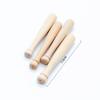 Mini palo de madera bate de béisbol accesorios nuevo creativo palo de madera accesorios de palo de madera bate de béisbol bola de madera cuenta de madera