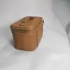 Nova Bolsa de Maquiagem Pu com Zíper de Camada Dupla, Bolsa de Maquiagem Multifuncional para Guardar Pincéis e Lápis de Sobrancelha, Caixa Portátil para Skincare e Maquiagem