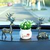 Adornos para Coche Ciervo Aromaterapia Creativo Estilo Europeo Coche Personalizado para Hombre y Mujer Decoraciones de Resina para Coche Buen Viaje