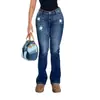 Pantalones Vaqueros de Moda Versátiles Estilo Europeo y Americano para Mujer Primavera/Otoño 2026 Pantalones Largos Acampanados de Calle Tendencia En Stock