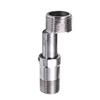 Acero Inoxidable 304 Ajustable Telescópico Curvo Pie Grifo de Ducha Ángulo Izquierdo Junta de Pie de Tornillo Excéntrico