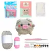 Compra Directa Transfronteriza Kit de Materiales para Muñeca de Ganchillo Muñeca de Ganchillo Linda Hecha a Mano Rubor Pigmento Manual de Instrucciones en Inglés Tutorial