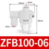 Filtro de aspirador para duto de ar pequeno 8 pneumático ZFB200-06 industrial ZFC100-06B04B08B10B