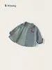 Ropa Infantil Bangxuan Chaqueta Infantil Estilo Otoño 2026 Chaqueta de Mezclilla Suelta para Niñas Top Retro para Niños Camisa Little Pony