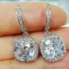 Aliexpress Venta Caliente Moda Transfronteriza Simple Franceses Pendientes de Gama Alta Exquisitos Pendientes de Zirconia para Mujer Venta al por Mayor
