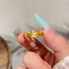 Anillo de Vid Popular de Xiaohongshu para Niñas, Anillo Nicho de Alta Gama, Lujo Accesible, Anillo Ajustable Esmerilado para el Dedo Índice