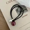 Estilo Coreano Estilo Ins Cuerda para el Cabello Anillo para el Cabello Cola de Caballo Alta Tirón Fuerte Constante Ajustable Cuerda para el Cabello Banda de Goma de Cola de Caballo de Alta Elasticidad para Mujer