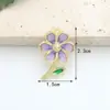 Brincos com Pingente de Florzinha Pequena em Gradiente Perolado Estilo Coreano Estilo Mori Frescos e Simples Acessórios para Cabelo Materiais para DIY