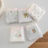 Calzones de algodón lindos y cómodos para niñas, amigables con la piel, cobertura total, antibacterianos 10A, entrepierna extendida, calzones tipo triángulo para estudiantes