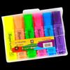 Resaltador Comercio Exterior Clásico Pluma de Marcado Caliente 6 Colores Punta Oblicua Pluma para Marcar a Color Punta Gruesa Fluorescente Oficina Pluma para Etiquetas