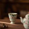 Tetera Pintada a Mano Pura Color Bajo Esmalte Flor de Durazno Boceto Personal Olla Hogar Té Té Cerámica Juego de Té Kung Fu Tetera Taza de Té
