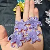 Estilo TikTok Flor do Oceano Pétalas de Íris Contas Artesanais DIY Tamanho 42*44mm Cor Sólida Gradiente Cor AB
