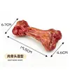 Brinquedo Popular para Pet Transfronteiriço, Borracha Resistente à Mordida, Limpeza de Dentes, Osso Grande Realista, Brinquedo Interativo para Cachorro, Brinquedo para Pet