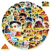 56 Pegatinas de Graffiti para Casa de Animales del Bosque Estilo Cuento de Hadas Nuevo Transfronterizo, Pegatinas Decorativas Lindas de Dibujos Animados