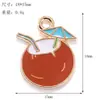 Serie de Playa de Verano Aleación Gota de Aceite Colgantes DIY Sombrilla Chanclas Gafas de Sol Pulsera Collar Materiales para Hacer