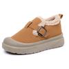 Zapatos para Mujer 2025 Invierno Nuevas Botas de Nieve Transfronterizas de Suela Gruesa Versátiles Zapatos de Madre Forrados de Felpa Cálidos Slip-On Zapatos para Mujer